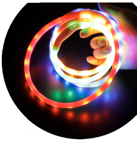Rechargeable Multicolor LED Pet Dog Collar
