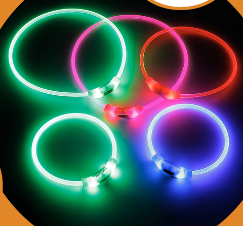 Rechargeable Waterproof Light Guiding Pet Collar
